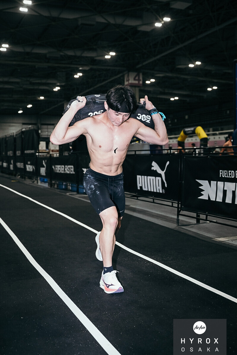 HYROXのSandbag Lunges